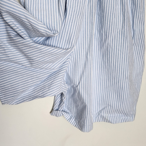 Vintage beaded blue striped romper shorts - Picture 11 of 15